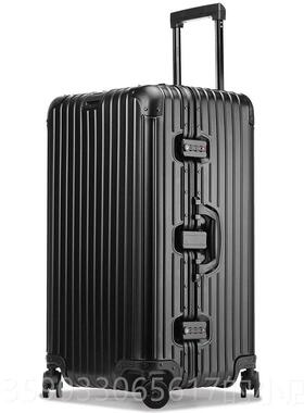 正品SHNE全I铝镁合金I行李箱男30寸拉杆箱万向量轮女32超大容旅行