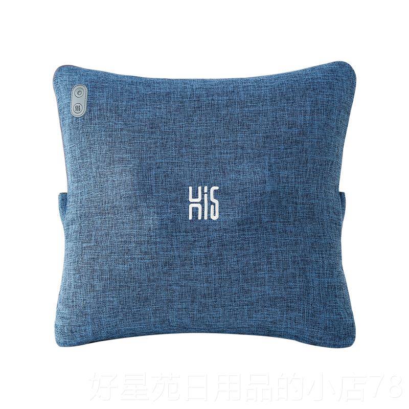 高档嗨4枕s店按腰摩加热抱枕部靠垫家用车载按摩器背部福靠按摩仪