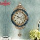 丽盛欧式 饰石英摆钟 挂钟客厅静音家用时钟创意墙壁钟表田园大气装