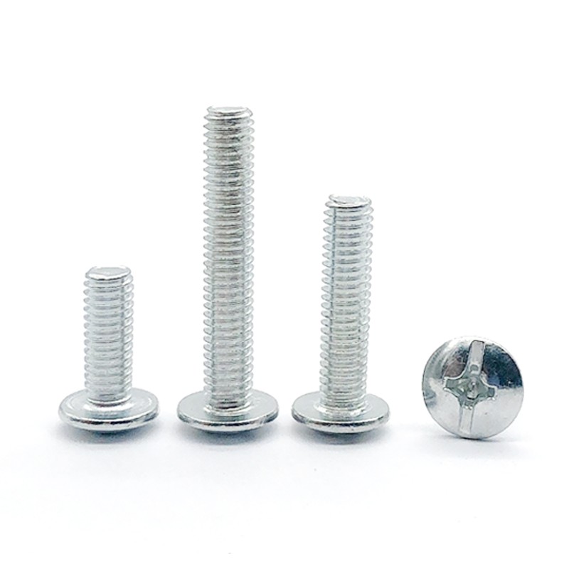 镀锌十字大扁头机钉/大头螺钉/蘑菇头伞型螺丝MM5MM8