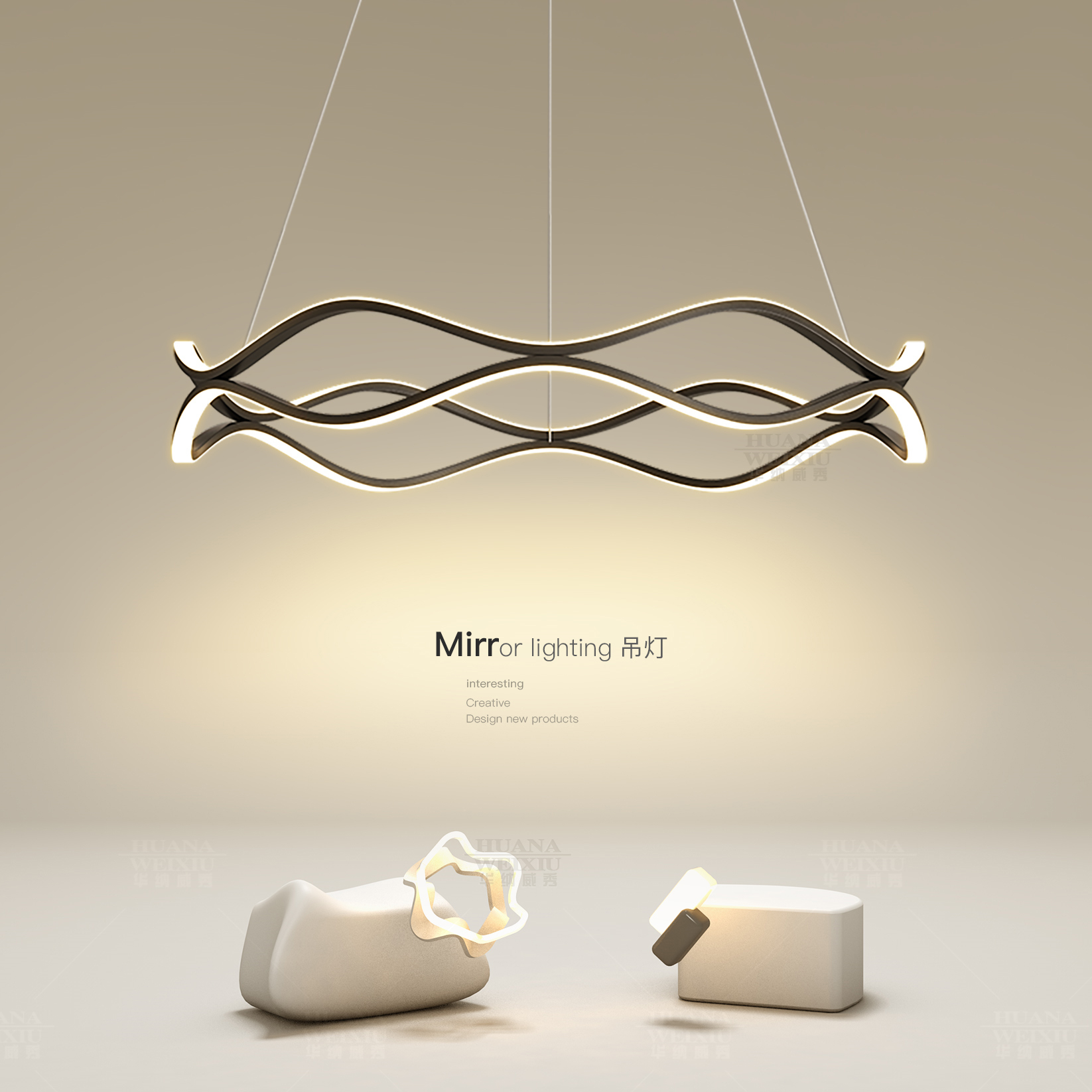 创意led吊灯简约现代餐厅灯艺术饭厅餐桌吧台灯客厅卧室中山灯具