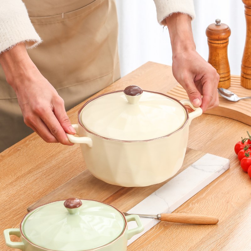 装猪油罐家用耐高温带盖耳辣椒油罐大容量盐罐调料罐大号荤油罐