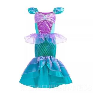 高档小鱼吐泡泡鱼旦童装美人鱼幼儿园元鱼唱美人主表演公服装