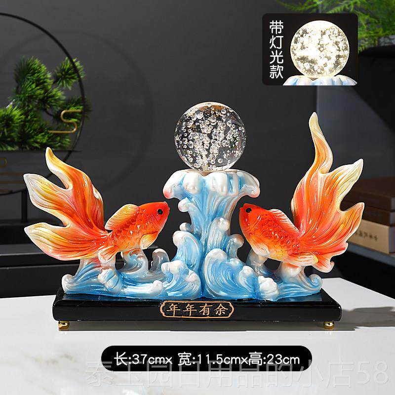 高档新式高端双鱼座招财饰，厅电视柜，入口酒柜客，中装饰品，工