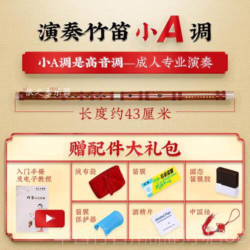 正品笛子竹笛专业笛子乐学器初学者入调门eg调小生横演奏cdg儿童
