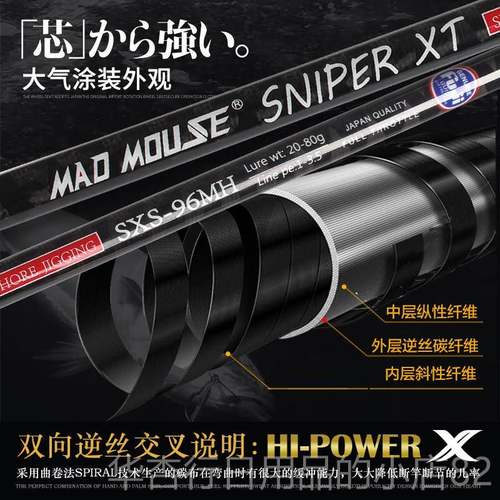 正品日本全fuji叉碳带岸投铁鲈竿2.9米M交H/H板波爬杆路亚远投鱼