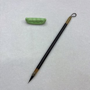 纯黑尖紫毫小楷笔灵飞经文征明瘦金体行草书工笔画勾线 如斯