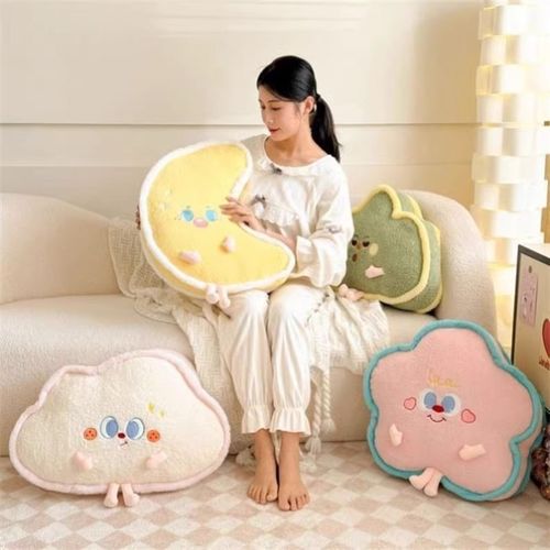 艾斯德可爱沙发靠垫毛绒抱枕多巴胺玩偶创意摆件女生飘窗装饰娃娃