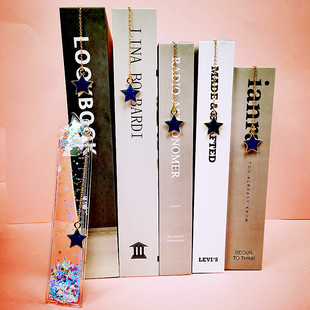 流沙入油15cm尺子十二星座软尺刻度尺书签直尺可爱儿童小学生