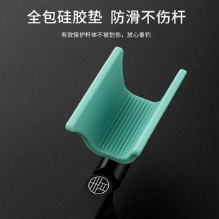 威宝莱回弹拐角架杆器黑坑竞技支架头大物拐角炮台支架弯头羊角头