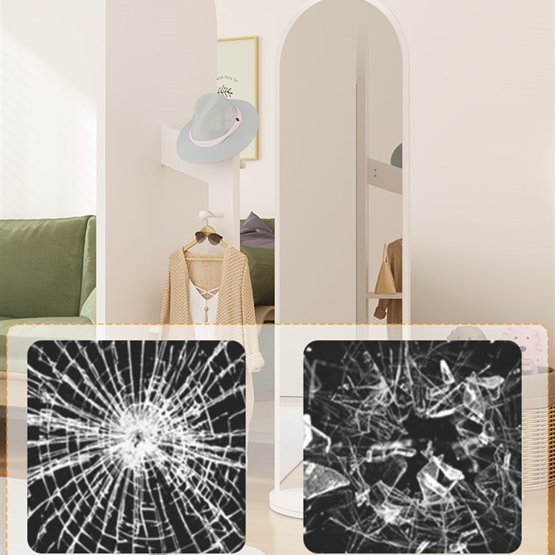 镜子全身穿衣镜家用可移动旋转实木挂衣架落地卧室试衣镜落地镜子