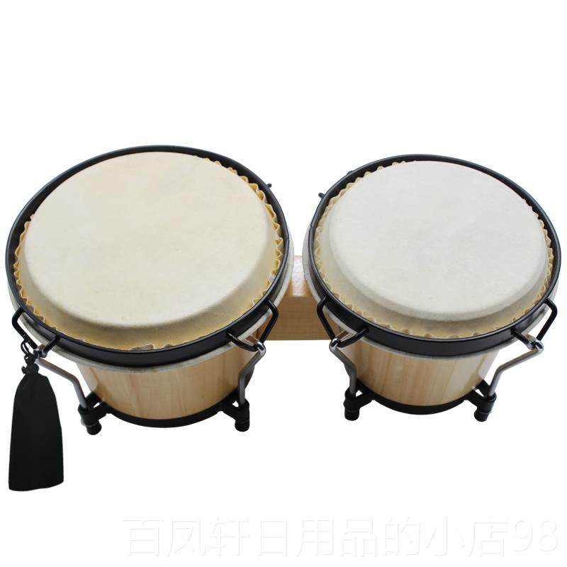 高档品包邮6寸+7寸邦戈鼓非洲手鼓ONGO 教奥尔夫儿正童玩具打击B