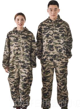 高档防尘工作，服连迷彩工作服，防水工作殖服，喷漆防护服，帽养