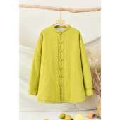 高档秋冬加棉厚保暖太极加服女外套上衣 扣太极拳练功服盘晨练服