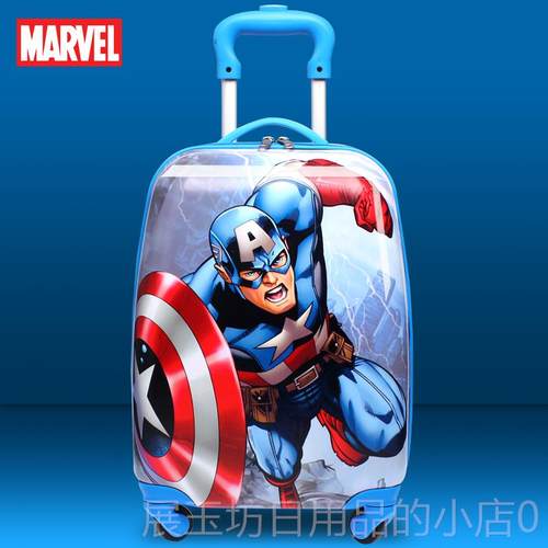 正品威儿童手推车箱蜘蛛侠漫行李箱婴儿可以坐孩行李箱美国队长男