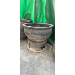 正品包养邮北京土陶盆鱼缸老泥瓦盆金鱼荷花睡莲老大水缸无釉客厅