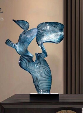 酒店大堂隔断艺术装置装饰品抽象雕塑售楼处过道装置玄关陈设摆件