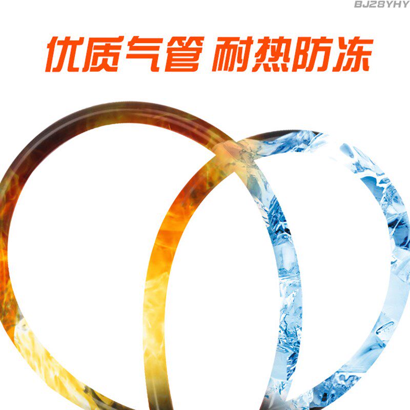 欧耐新式打气筒汽车电动车英法美多功能气嘴高压充气泵脚踩踏便携