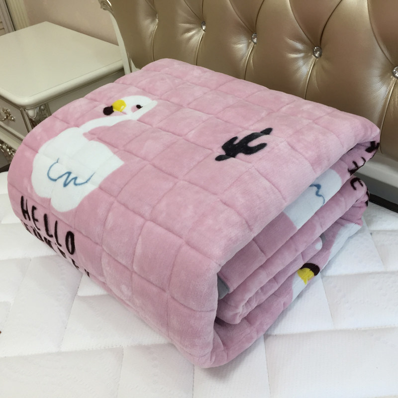 可水洗法兰绒床垫软垫薄款床褥双人1.8m床2垫被1.5m学生宿舍单人