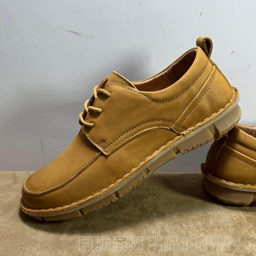 正品新款休工装风搭手工闲皮鞋男真皮厚底滑宽头百头层防牛皮男鞋,流行男鞋,休闲皮鞋,淘宝优惠券,粉丝福利购,淘宝优惠卷