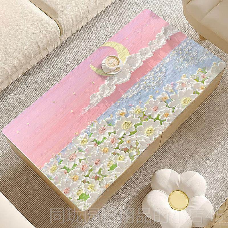 正品防水防油茶几垫立体油画桌垫长方免烫形子桌布洗客厅防餐桌垫,居家布艺,桌布,淘宝优惠券,粉丝福利购,淘宝优惠卷