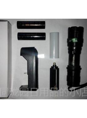 正品1860ledQ5战术强5光手电筒 机无极械焦 远射变可充电防水包邮