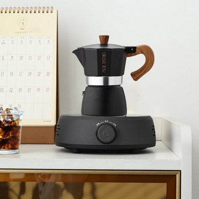 圆乐摩卡壶煮咖啡壶家用小型意式萃取咖啡机手冲咖啡电陶炉套装