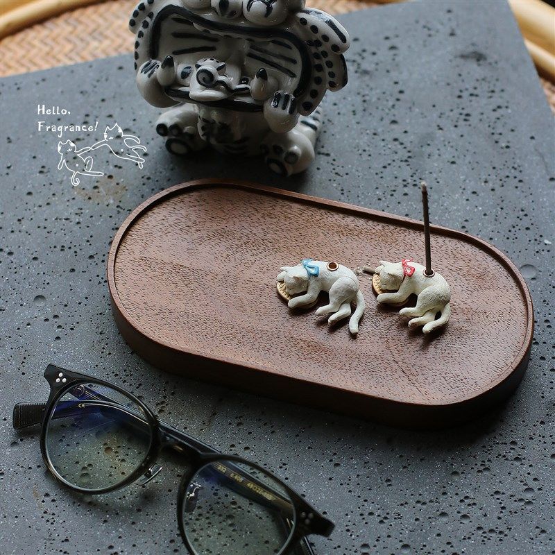 猫生衔蝉暴富白日梦猫咪香插香托家居摆件可爱Q萌香立,家居饰品,香托/香盘/香座/香插,淘宝优惠券,粉丝福利购,淘宝优惠卷