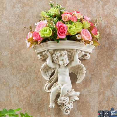 客厅墙面仿真植物壁挂花篮高级假话壁挂家居挂墙壁装饰带盆壁饰