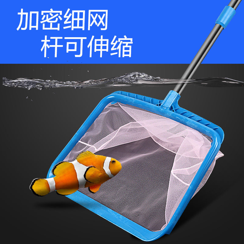 鱼缸鱼捞细眼渔捞超密捞鱼网金鱼丰年虾红虫过滤网水族箱圆形抄网