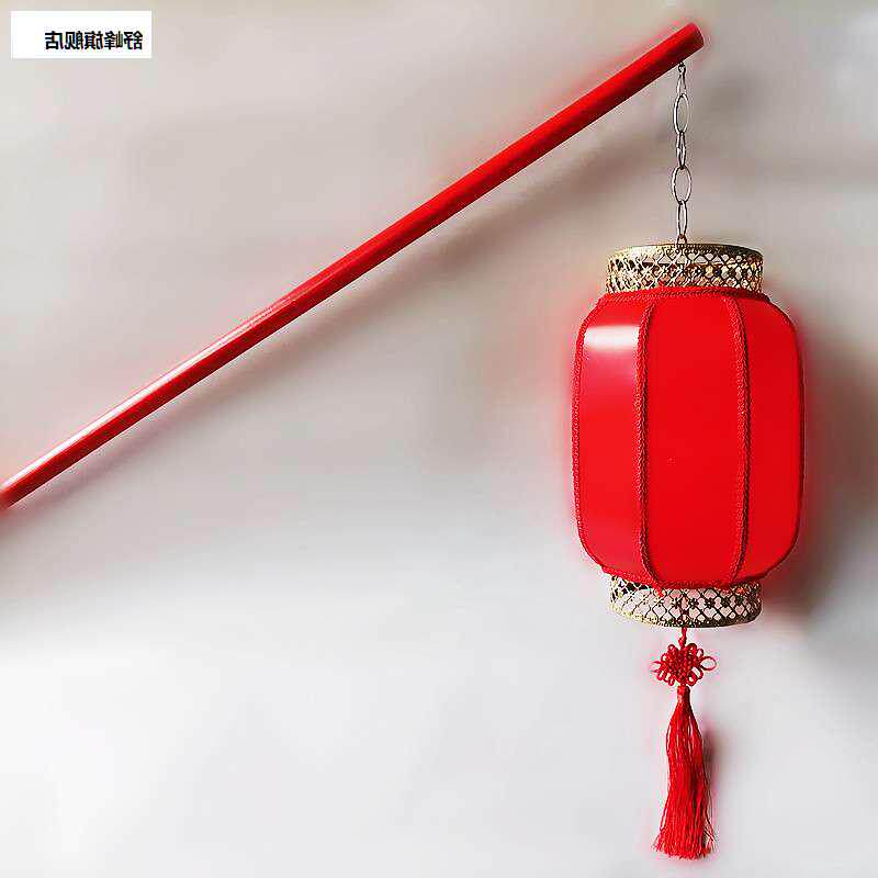 婚纱明制汉服手提大红灯笼大红色手提杆汉服拍摄婚纱摄影道具拍照