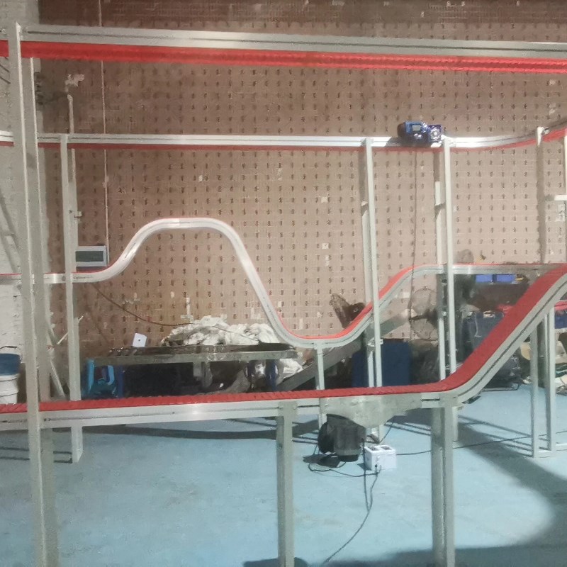 柔性链板输送机不锈钢链板输送机转弯输送机流水线输送带