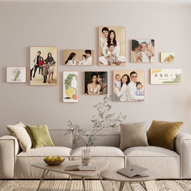 照片墙展示墙装饰创意相框挂墙不规则墙上相簿墙高级感客厅相片墙