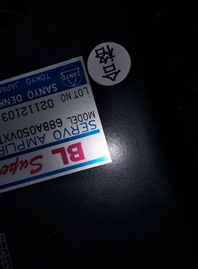 三洋 SERVO MPLIFIER 8B0VXT00