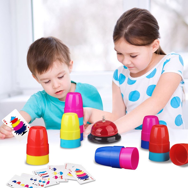 脑力大作战儿童竞技速叠杯幼儿园专注力训练亲子互动桌游益智