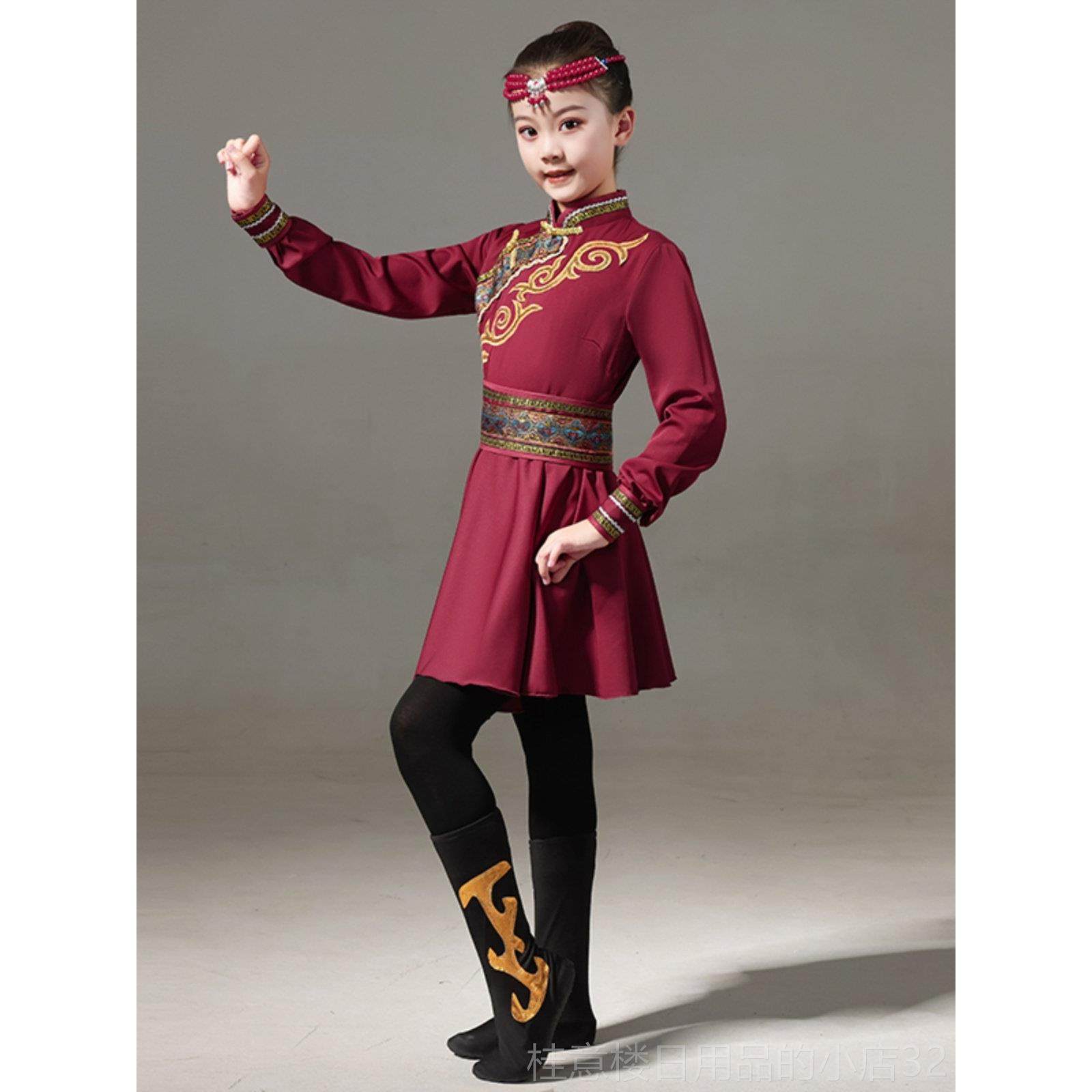 正品新儿儿童蒙古族舞蹈演服装，数民族童节表演服装，草表原筷子,童装/婴儿装/亲子装,儿童演出服,淘宝优惠券,粉丝福利购,淘宝优惠卷