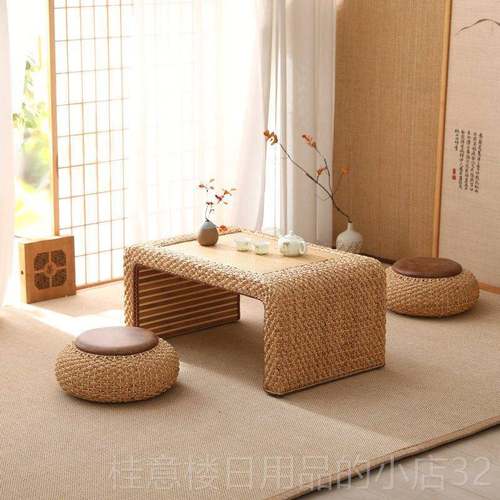 正品藤编榻榻米几阳台茶桌简约飘窗桌用日式矮桌茶家桌地台组合小