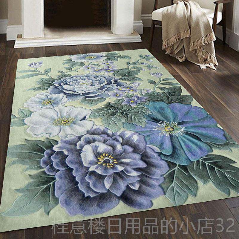 正品博奕工手羊毛地毯花卉加丝高密度剪花欧式客厅定地卧室沙发制