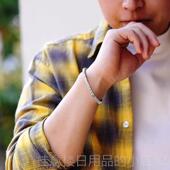 正品 99纯银森系覆古手镯男女士款 情侣民族潮蛇9年礼物男生足风银