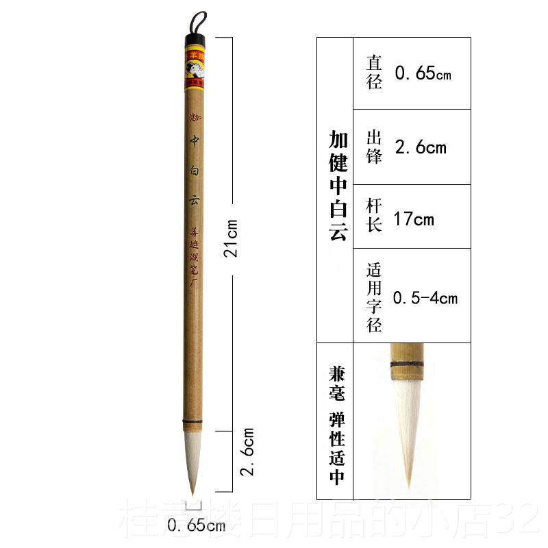 正品善琏湖笔大白云套装毫初学双羊牌毛笔中小初学者入门用文房四图片