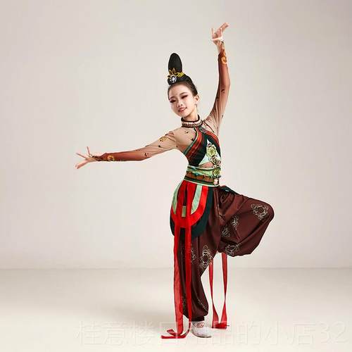 正品川舞西部公夏主云儿童式中古典舞服装