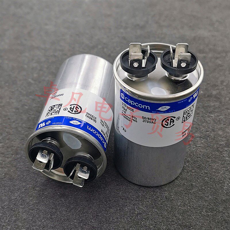 墨西哥产 25uF 370VAC genteq/CAPCOM 交流电机启动电容 97F9606