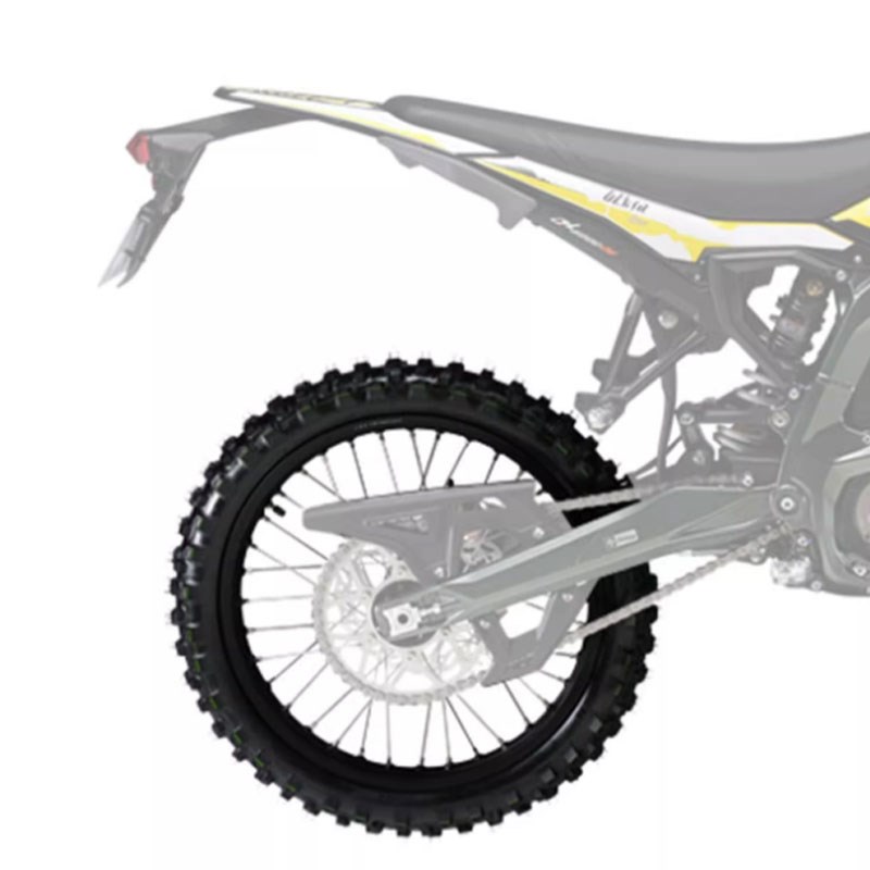 虬龙极蜂*18寸配正新100/90-18宽胎越野轮组后轮轮毂原厂升级