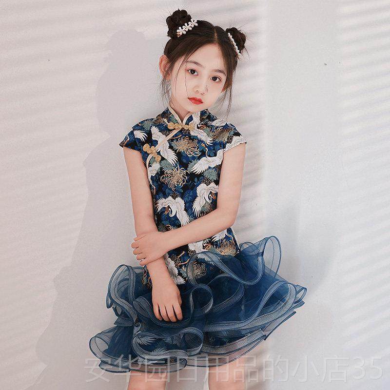 高档女童潮4风旗袍改良童走秀演出潮儿服2国02年新款秋冬季中式拜,童装/婴儿装/亲子装,旗袍,淘宝优惠券,粉丝福利购,淘宝优惠卷