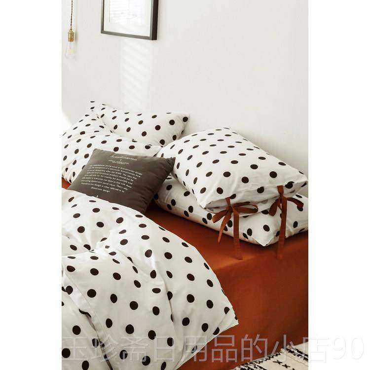 正品蜗牛套塔 波点床上床单件约全棉纯棉 简北四欧,床上用品,床品套件/四件套/多件套,淘宝优惠券,粉丝福利购,淘宝优惠卷