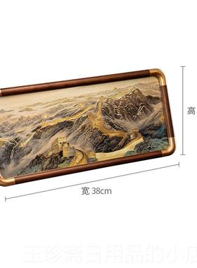正品铜雕画 画《摆台万里长城饭厅房书现代》禅意中式玄关客厅床