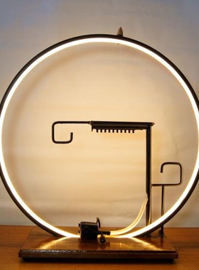 流水摆件招财喷泉水循环配件加湿乔迁桌面鱼缸绿植造景灯圈架子