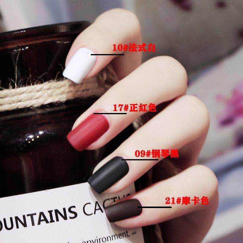孕妇哑光磨砂指甲油雾面速干不可剥不掉色免烤持久裸色高级显白