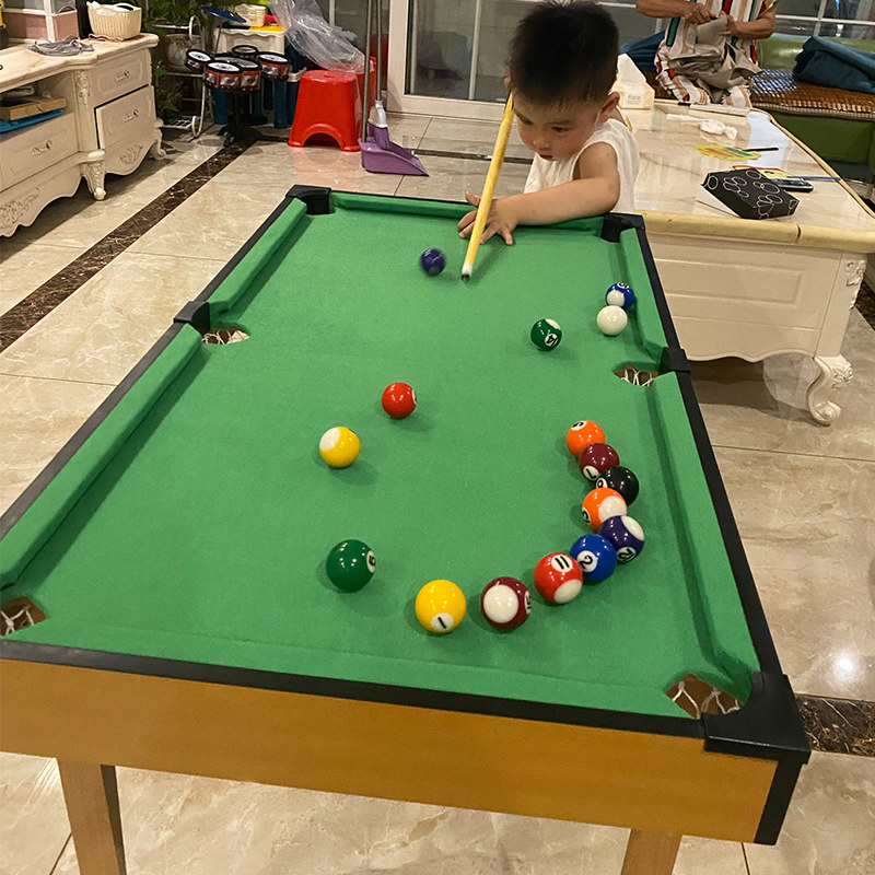 台球桌家用儿童大号桌球迷你小台球男孩益智小孩5亲子玩具6-10岁8