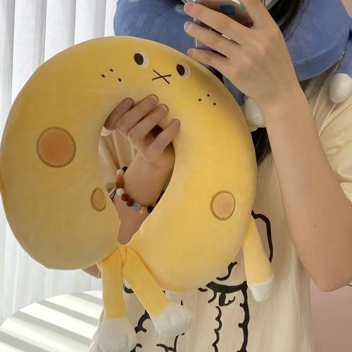护脖子靠枕记忆棉u型枕卡通儿童旅行坐车办公室午睡枕头飞机u形枕
